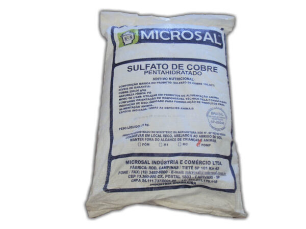 Sulfato de Cobre Microsal Pentahidratado 25 Kg